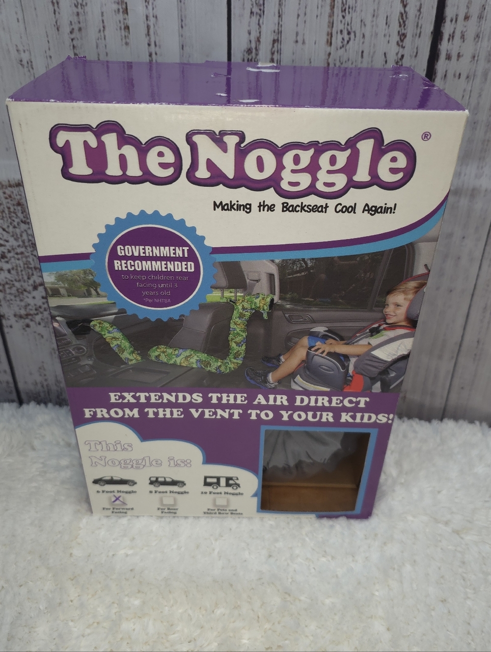 The Noggle Car Vent Extension            6 Ft - Gray - New In Box